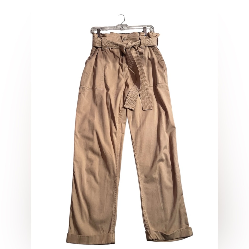 Topshop Tan Pants with Belt
